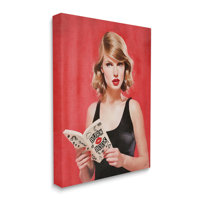 Livre de lecture Popstar - rouge, H 30 po x l 24 po x P 1,5 po