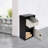 Wall Mounted Parcel Drop Box, Large Capacity Code Lock (Black + White)