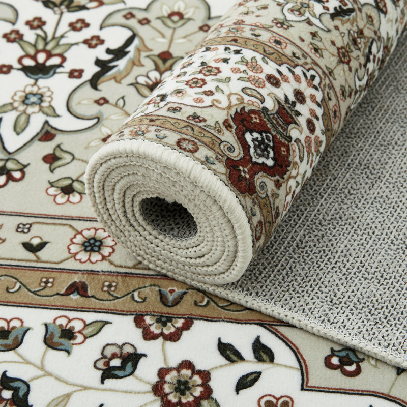 Cashmere Machine Tufted Area Rug ( Low-Pile Traditional), Rectangle 60 x 110 cm