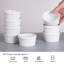 Ensemble de bols à cuisson en porcelaine de 8 à 8 oz pour soufflé, crème brûlée, crème anglaise, dessert, trempette - empilable, lavable au lave-vaisselle - blanc durable Ramekins-132784772