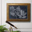 «Foliage On Navy V», reproduction d'art sur toile-1543029685