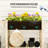 Raised Flower Bed, Wood Raised Planter, Natural-91951664