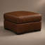 Iljan Square Leather Ottoman