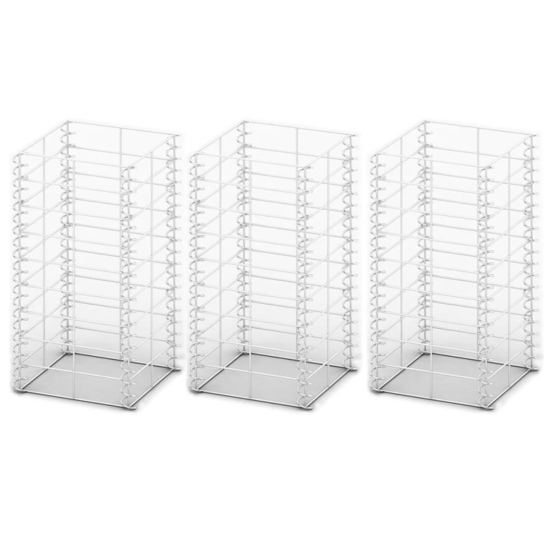Bercht Grey Metal Gabion Basket, 25cm L x 25cm W x 50cm H