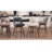 26" Seat Height Swivel Bar Stools Set of 6, Polyester Upholstered Seat on Solid Wood Frame-109712402-109712405-104346150