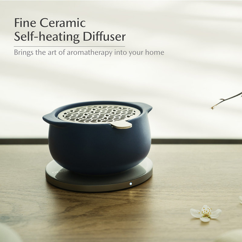 Jun Self-Heating Diffuser Set - Navy Blue, Navy