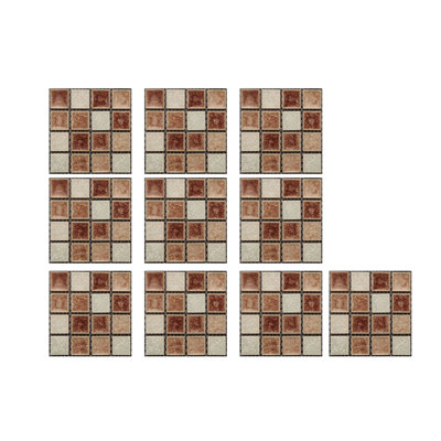 10 pièces de carreaux de cristal autocollants muraux auto-adhésifs