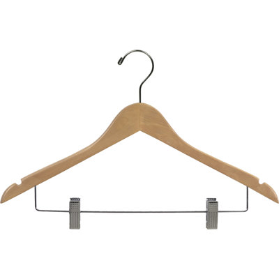 Combo cintre en bois pour jupe / pantalons