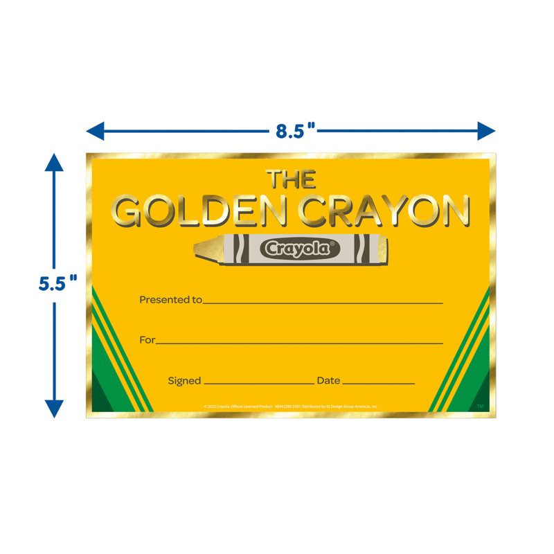 Crayola Gold Crayon