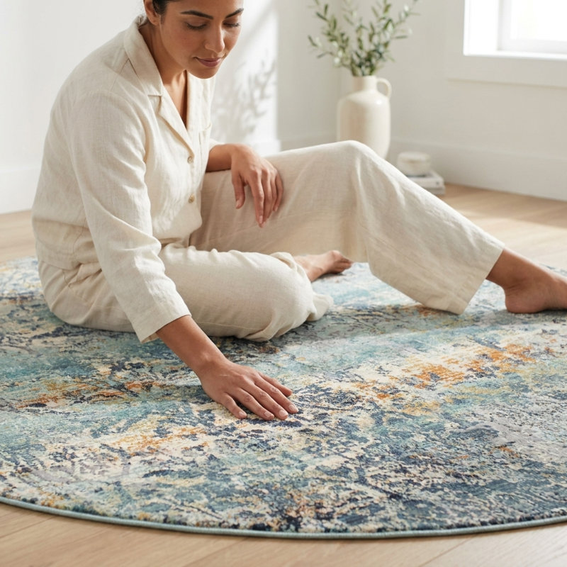 Tapis d'inspiration persane Ziebarth, Rond 5 pi