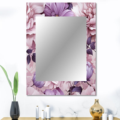 Heddwyn - Purple Traditional Wall Mirror