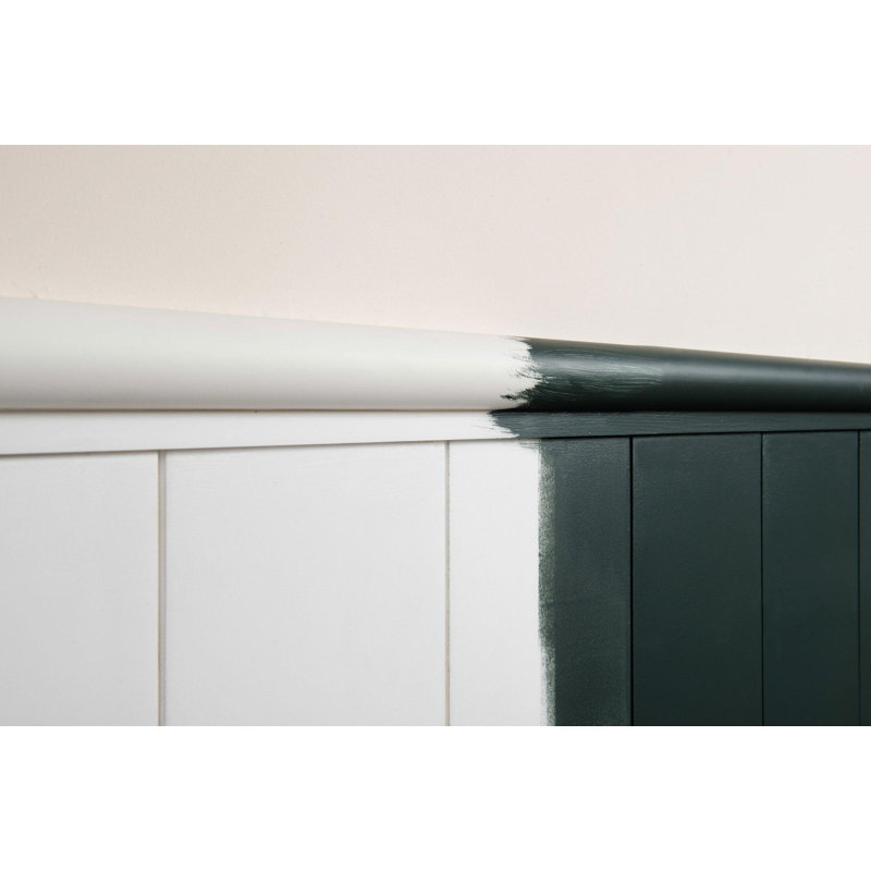 Rail de chaise en polystyrène blanc apprêté H 2 3/16 po x l 78 po x P 1 3/8 po