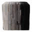 Repose-pieds de luxe avec bandes à motif patchwork - Repose-pieds repose-pieds pour la chambre à coucher, le vestibule ou les sièges supplémentaires - Pouf de décoration de maison moderne pour meubles de salon ou siège de meuble-lavabo - 18 po, noir