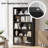 5 Shelf Modern Wood Bookshelf - 60 Inch Tall, Wide Manga & Bookcase For Bedroom & Living Room Library Bookcase