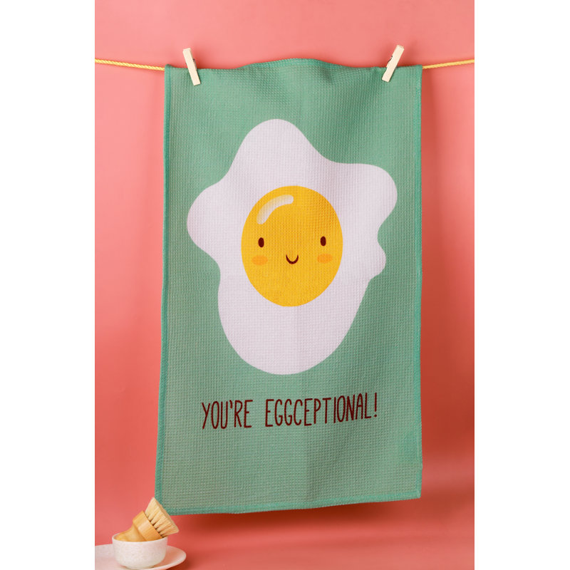 You're Eggceptional Food Pun Kitchen Towel Set