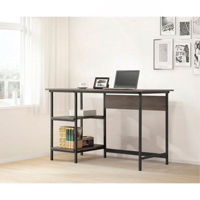Weathered Gray Computer Desk by 17 Stories