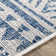 Hongming Machine Woven Denim/Navy/White Indoor/Outdoor Area Rug