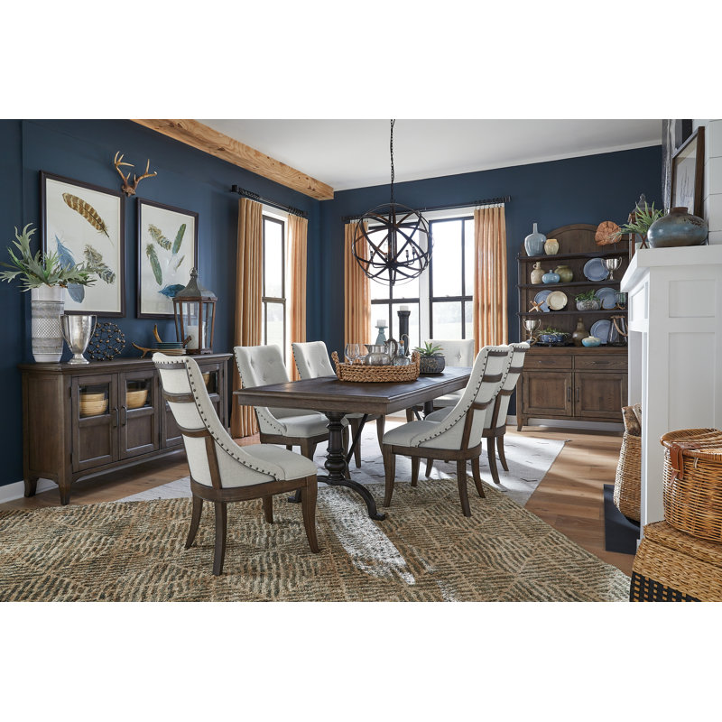 6 - Person Extendable Solid Wood Top Four Leg Dining Set