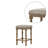 Upholstered Counter Stool with Solid Wood Frame-620813040-620813041