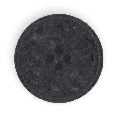 Dritz Recycled Cotton Round Stitch Button, 20mm, Black, 9 Buttons