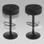 Swivel Upholstered Adjustable Height Counter Stool with Metal Frame-123930076