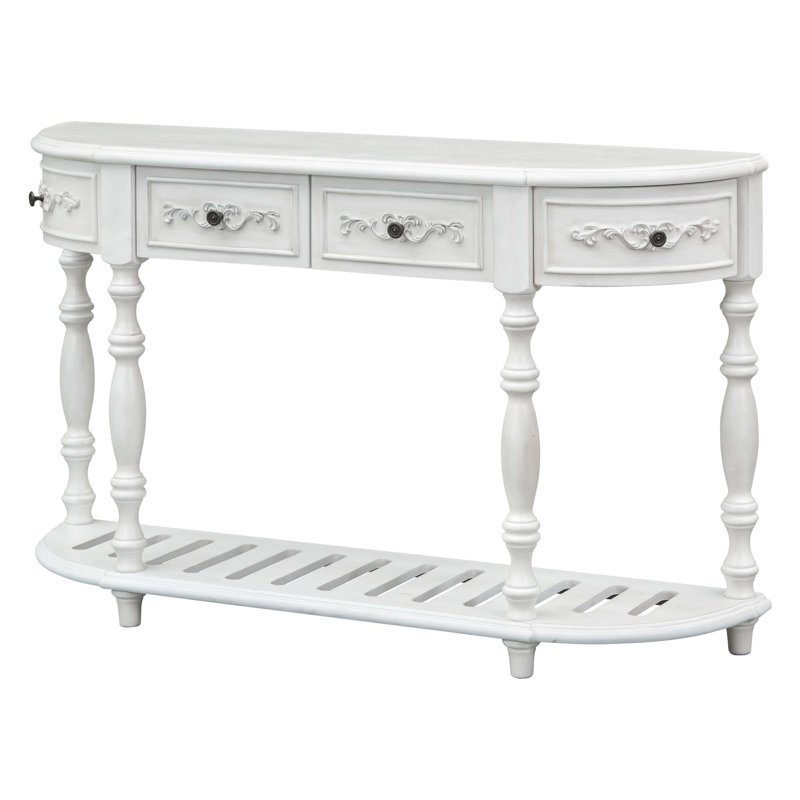 Moriann Console Table, Antique White, Antique White