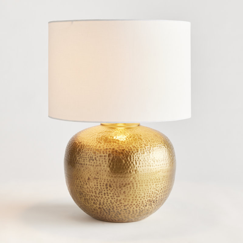 Mercury Table Lamp, 25" H x 18" W x 18" D