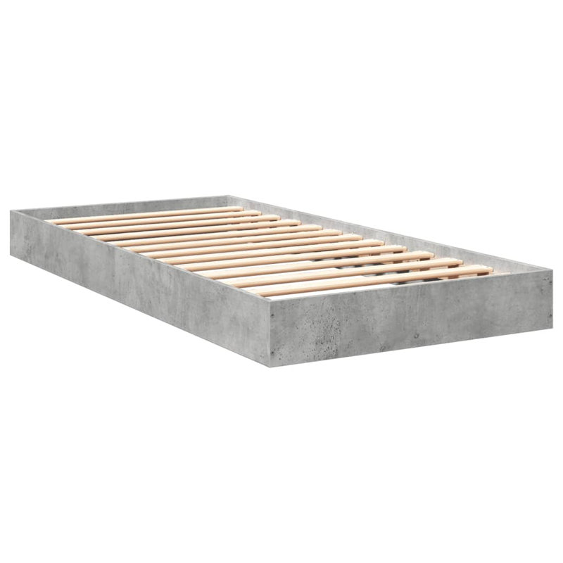 17 Stories Bed Frame Concrete Grey Small Single