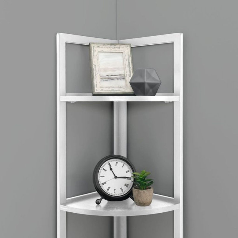 Danush Corner Bookcase, White