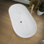 Free Standing Tub 59" x 29.5" Deep Soaking Bath Tub Acrylic Freestanding Bathtub A25 Soaking Tub