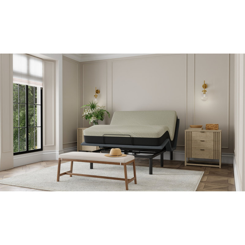Matelas pour grand lit ferme avec mousse de gel et couche alvéolée douce de 8 pouces