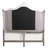Olander Antique Platinum and Gray Wingback Bed-90540001