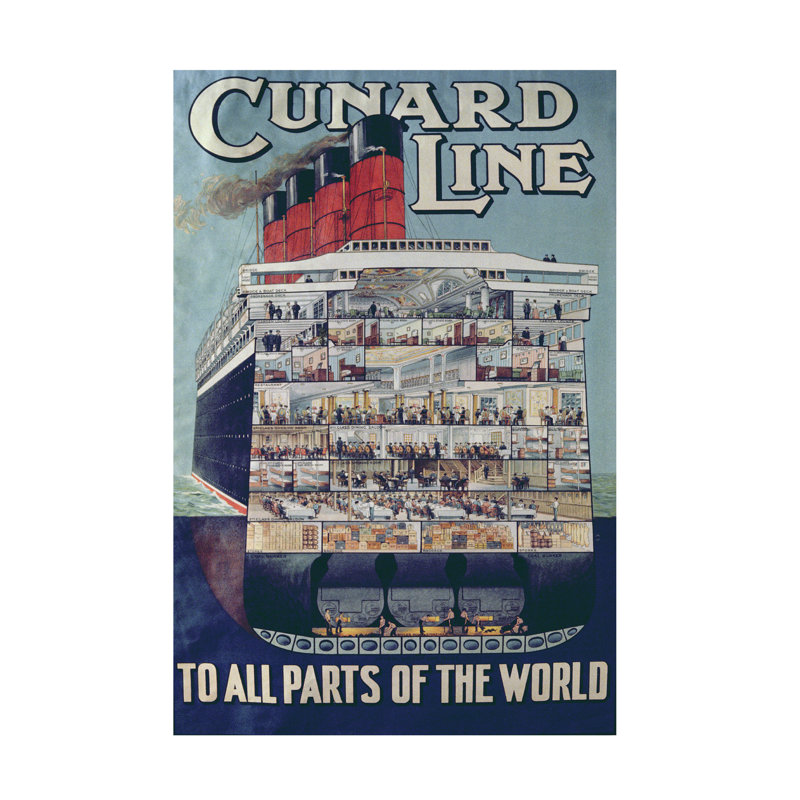 «English School Thecunard», art sur toile, H 19 po x l 12 po