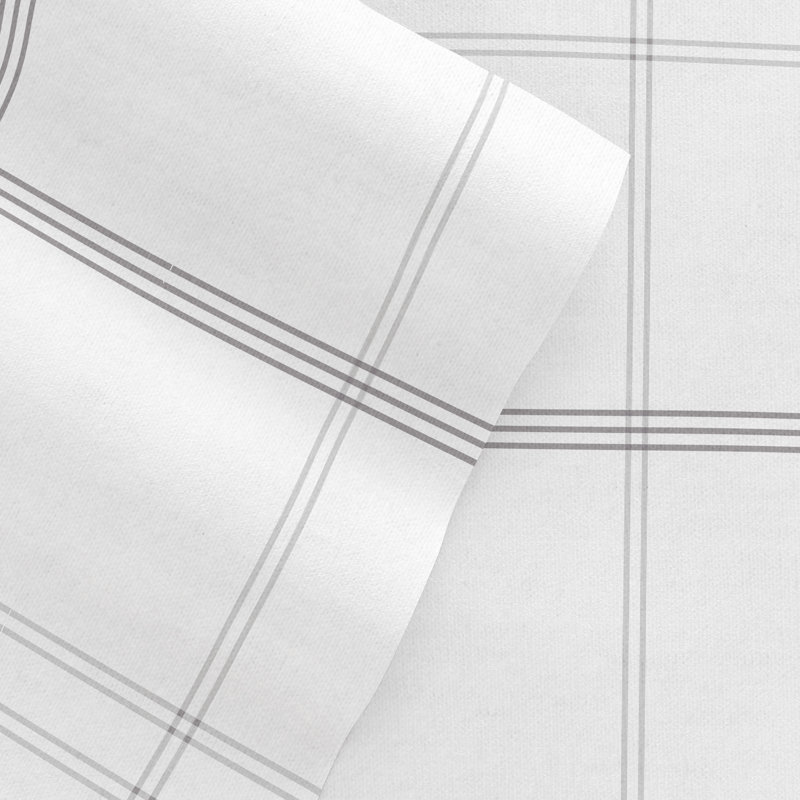 Isabela Cozy Cotton Flannel Plaid Sheet Set, Full Sheet Set + Fitted Sheet + 2 Pillowcases