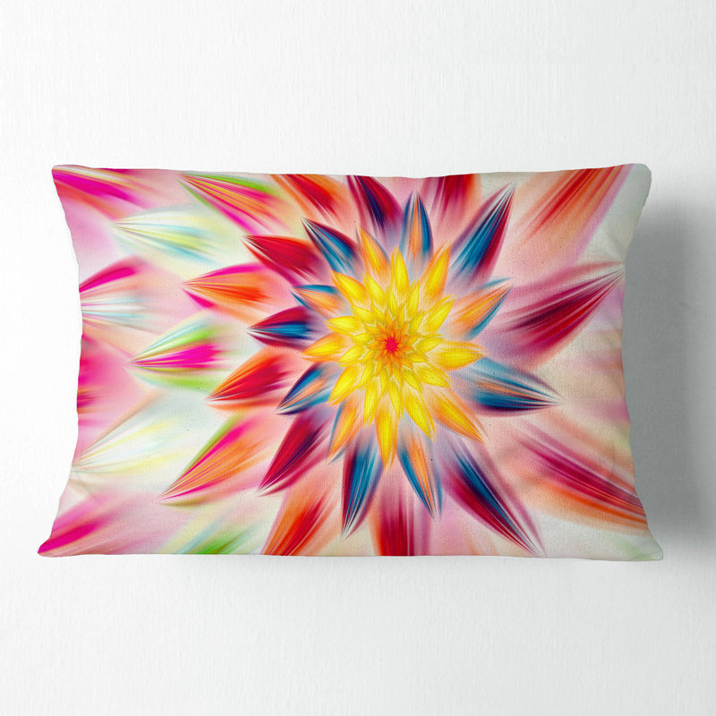 Coussin lombaire à fleurs florales danse