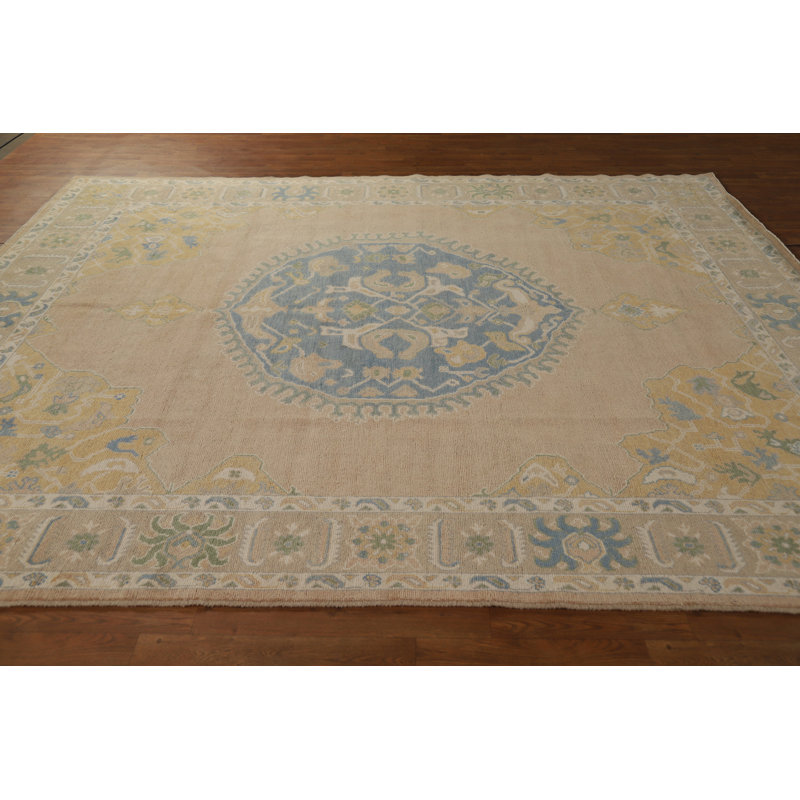 Vegetable Dye Wool Oushak Turkish Area Rug 8x10