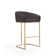 Lioba Upholstered Counter Stool with Metal Frame