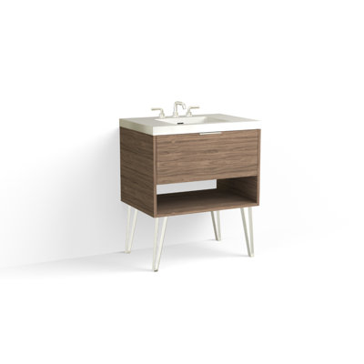 Modo 30" W Freestanding Single Bathroom Vanity with Dawson Leg