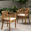 Chaise en bois avec housses de coussin - Idéal pour une utilisation extérieure