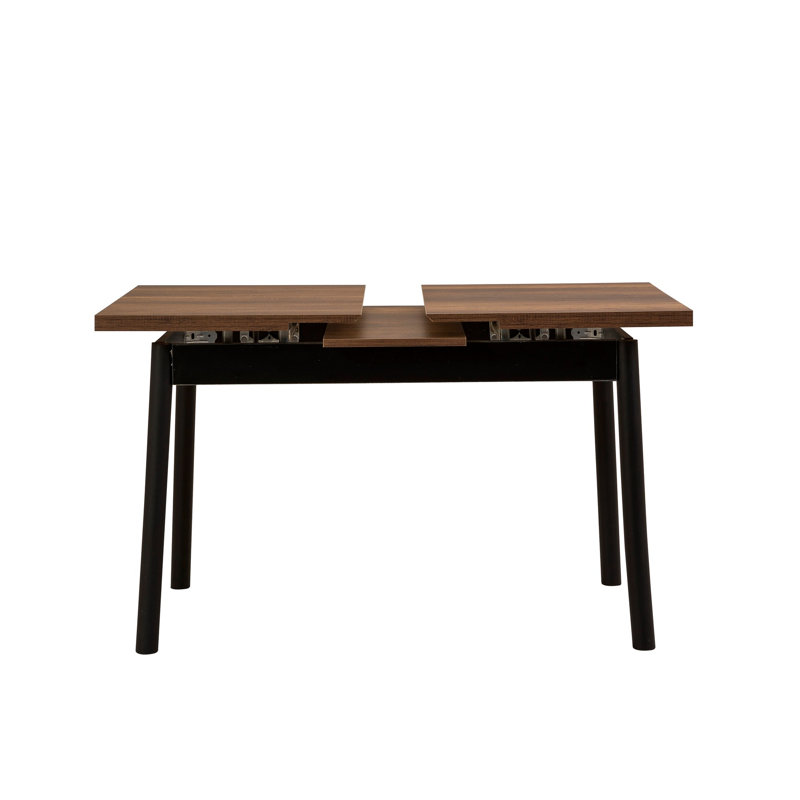 Tekamah 3 - Person Dining Set, Walnut/Black