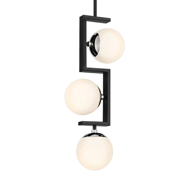 Luminaire suspendu linéaire unique à 3 lumières Earnease