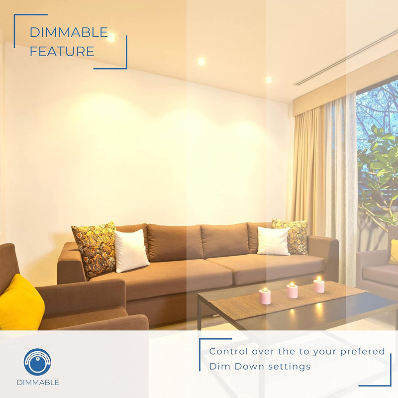 4'' Dimmable Air-Tight IC Rated Standard Recessed Lighting Kit