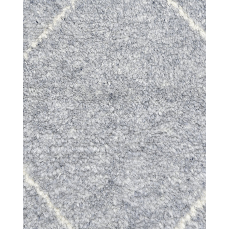 Wallis Moroccan Area Rug in Gray, Rectangle 5' x 8'