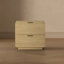 Commode et table de chevet modernes et naturelles 2 pièces Chrystie-124514891