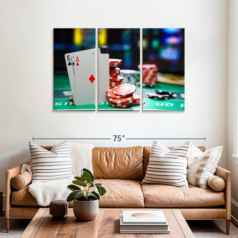 Senne Casino Game Table, 36" H x 57" W