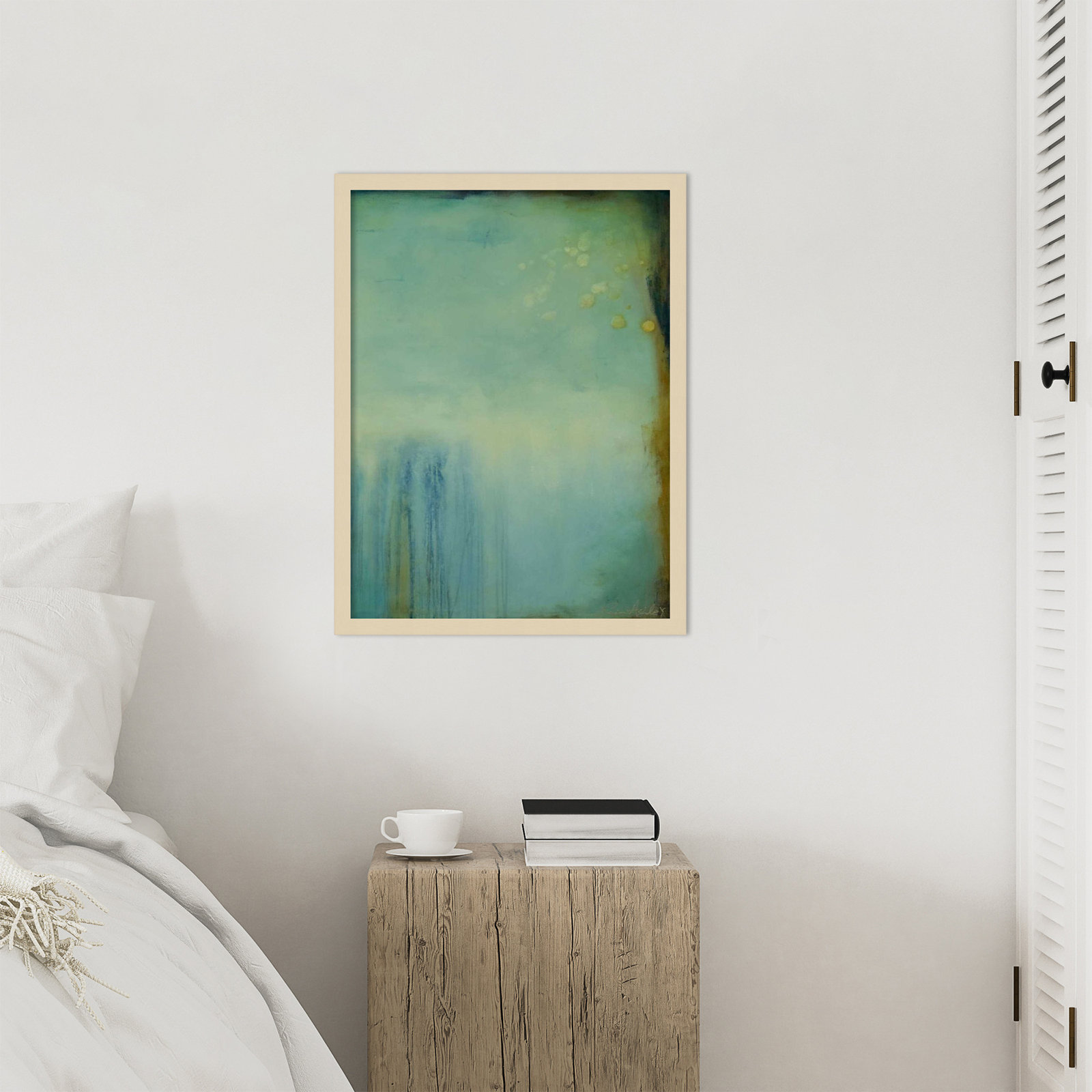 Whispering Souls II by Mauro Wood Framed Wall Art Print, Brown, 25" H x 19" W
