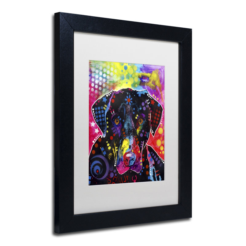 « the labrador », impression sur toile encadrée, H 14 po x l 11 po x P 0,5 po