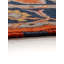Tapis d'intérieur rectangulaire oriental noué à la main, en soie et laine, orange foncé et marine-1117787552