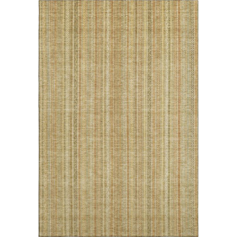 Premium Machine Washable Filiberto AMF1655 Stripes Rug, Rectangle 2'6" x 3'10"