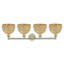 Alyxandrea - 4 lumières - Abat-jour naturel - Éclairage pour meuble-lavabo-816724520